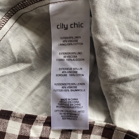 Linen Gingham dress - Picture 3 of 6